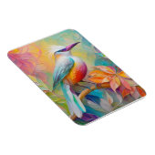 Magnet Flexible Oiseau à poitrine rouge à bec rose (Côté Droit)