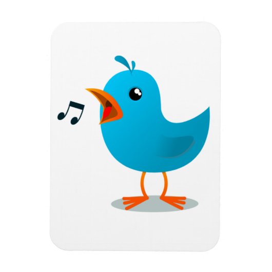 Magnet Flexible oiseau chanteur (Vertical)