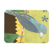 Magnet Flexible Oiseau coloré sur fil (Horizontal)