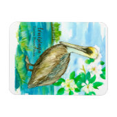 Magnet Flexible Oiseau de l'est Brown du Pélican Louisiane (Horizontal)