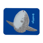 Magnet Flexible Oiseau de mer mola mola mignonne caricature (Horizontal)
