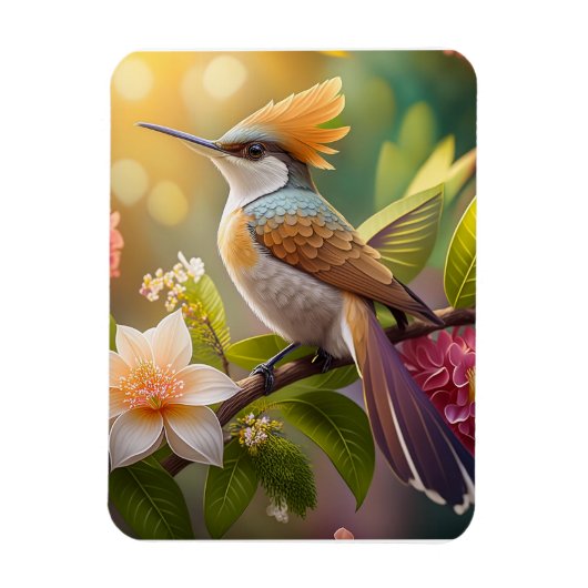 Magnet Flexible Oiseau de miel doré Imaginaire (Vertical)