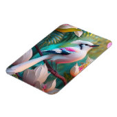 Magnet Flexible Oiseau d'Imaginaire tacheté blanc crêpé (Côté Gauche)