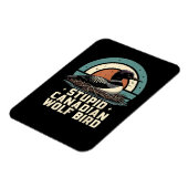 Magnet Flexible Oiseau loup canadien stupide  (Côté Gauche)