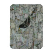 Magnet Flexible Oiseau noir dans l'arbre (Vertical)