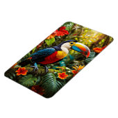 Magnet Flexible Oiseau Toucan coloré (Côté Gauche)