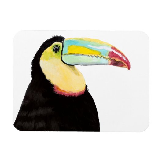 Magnet Flexible Oiseau tropical Toucan (Horizontal)