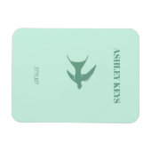 Magnet Flexible Oiseau turquoise (Horizontal)