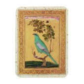Magnet Flexible Oiseau vert, Mughal (gouache sur papier) (Vertical)