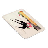 Magnet Flexible Oiseau Volant Avec Fleurs (Côté Droit)