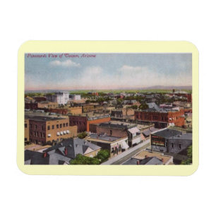 Magnet Flexible Oiseau's Eye View, Tucson, Arizona 1912 Vintage