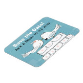 Magnet Flexible Oiseaux Amoureux Sauvegarder la Date Aimant Flexib (Côté Gauche)