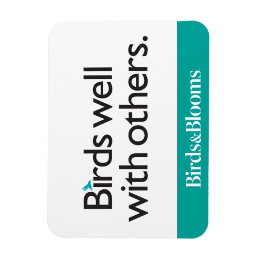 Magnet Flexible Oiseaux bien avec d'autres (Vertical)