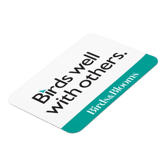 Magnet Flexible Oiseaux bien avec d'autres (Côté Gauche)