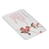 Magnet Flexible Oiseaux de bruissement de riz et versets (Côté Droit)