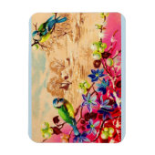 Magnet Flexible oiseaux et baies (Vertical)