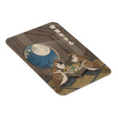 Magnet Flexible Oiseaux jouant au Mahjong (Côté Droit)