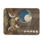 Magnet Flexible Oiseaux jouant au Mahjong (Horizontal)