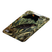 Magnet Flexible Oiseaux noirs à ailes rouges et nid dans les cavea (Côté Gauche)