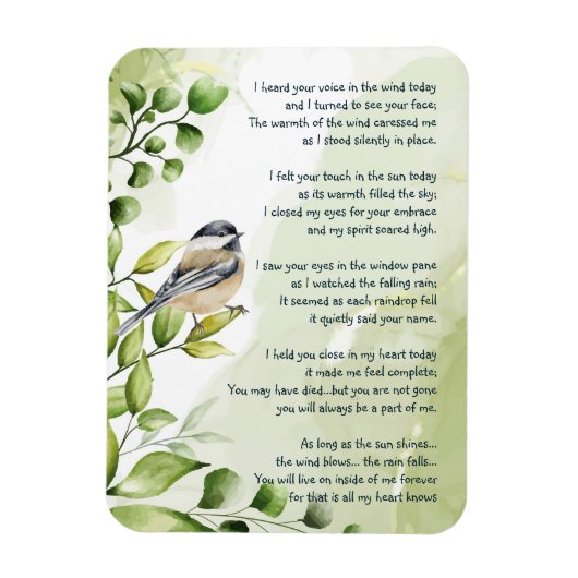 Magnet Flexible Okanagan Lake J'ai entendu l'éolien appeler votre (Vertical)