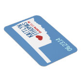 Magnet Flexible Oklahoma Enregistrer la date - Ville personnalisab (Côté Droit)