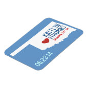 Magnet Flexible Oklahoma Enregistrer la date - Ville personnalisab (Côté Gauche)