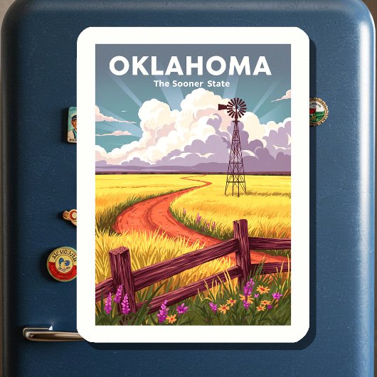 Magnet Flexible Oklahoma vintage