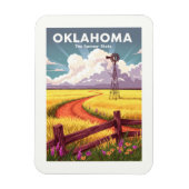 Magnet Flexible Oklahoma vintage (Vertical)