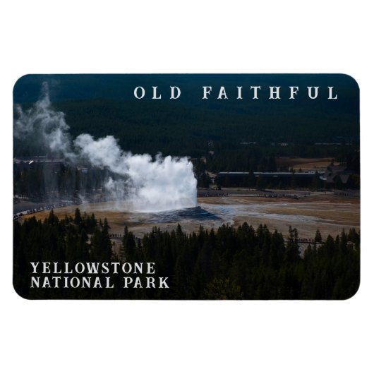 Magnet Flexible Old Faithouse Geyser Eruption Yellowstone (Horizontal)