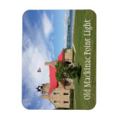 Magnet Flexible Old Mackinac Point Light, Mackinac Bridge (Vertical)