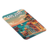 Magnet Flexible Old San Juan Puerto Rico Travel (Côté Droit)