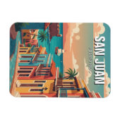 Magnet Flexible Old San Juan Puerto Rico Travel (Horizontal)