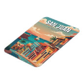 Magnet Flexible Old San Juan Puerto Rico Travel (Côté Gauche)