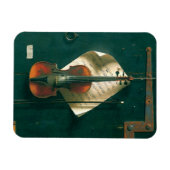 Magnet Flexible Old Violon Still Life par William Michael Harnett (Horizontal)