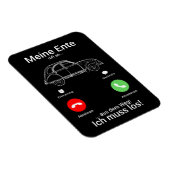 Magnet Flexible Oldtimer 2cv Ente Silhouette Smartphone (Côté Droit)