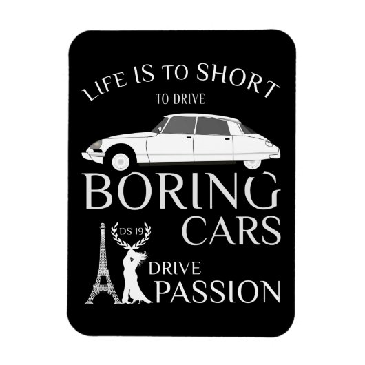 Magnet Flexible Oldtimer Citroen DS 19 Drive (Vertical)