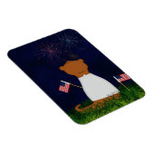 Magnet Flexible Oliver Le Otter Regarde Les Feux D'Oeuvre (Côté Droit)