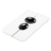 Magnet Flexible Olives noires dressées sur une brochette (Côté Gauche)