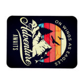 Magnet Flexible On Wings as Eagles Adventure Attend le style Vinta (Horizontal)