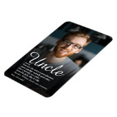 Magnet Flexible Oncle, Définition de Funcle Script Photo Amusant (Côté Gauche)