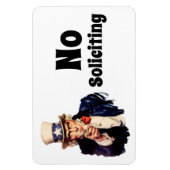 Magnet Flexible Oncle Sam dit Pas de sollicitation (Vertical)