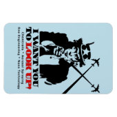 Magnet Flexible Oncle Sam dit que je veux que vous cherchiez (Horizontal)