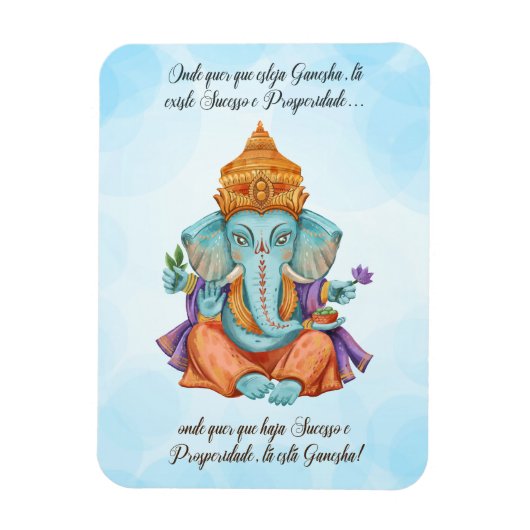 Magnet Flexible Onde quer que esteja Ganesha (Vertical)