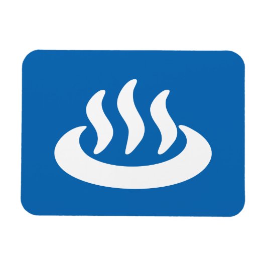 Magnet Flexible Onsen ♨ Hot Spring 温 泉 Japonais (Horizontal)