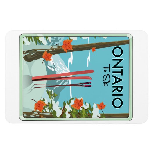 Magnet Flexible Ontario À Ski (Horizontal)