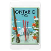 Magnet Flexible Ontario À Ski (Vertical)