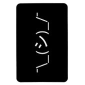 Magnet Flexible Oops Shrug Emoticon ; -\_(シ)_/ (Vertical)