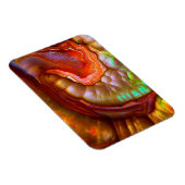 Magnet Flexible Opale de feu iridescente rouge (Côté Droit)