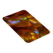 Magnet Flexible Opale de feu orange iridescente (Côté Droit)