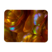 Magnet Flexible Opale de feu orange iridescente (Horizontal)
